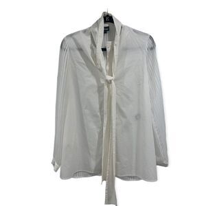 Just Cavalli white sheer top necktie